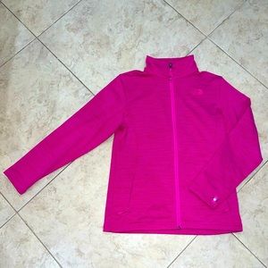 New The North Face: Pink Zip Up Size XL (18) In Great Condition